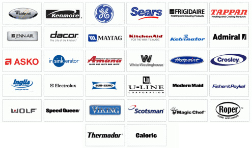 Appliance brands we repair - Appliance Repair in Los Angeles